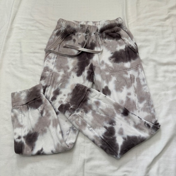 Free People FP Movement XS Work It Out Joggers Sweat Pants Gray Tie Dye Lounge - Picture 9 of 9
